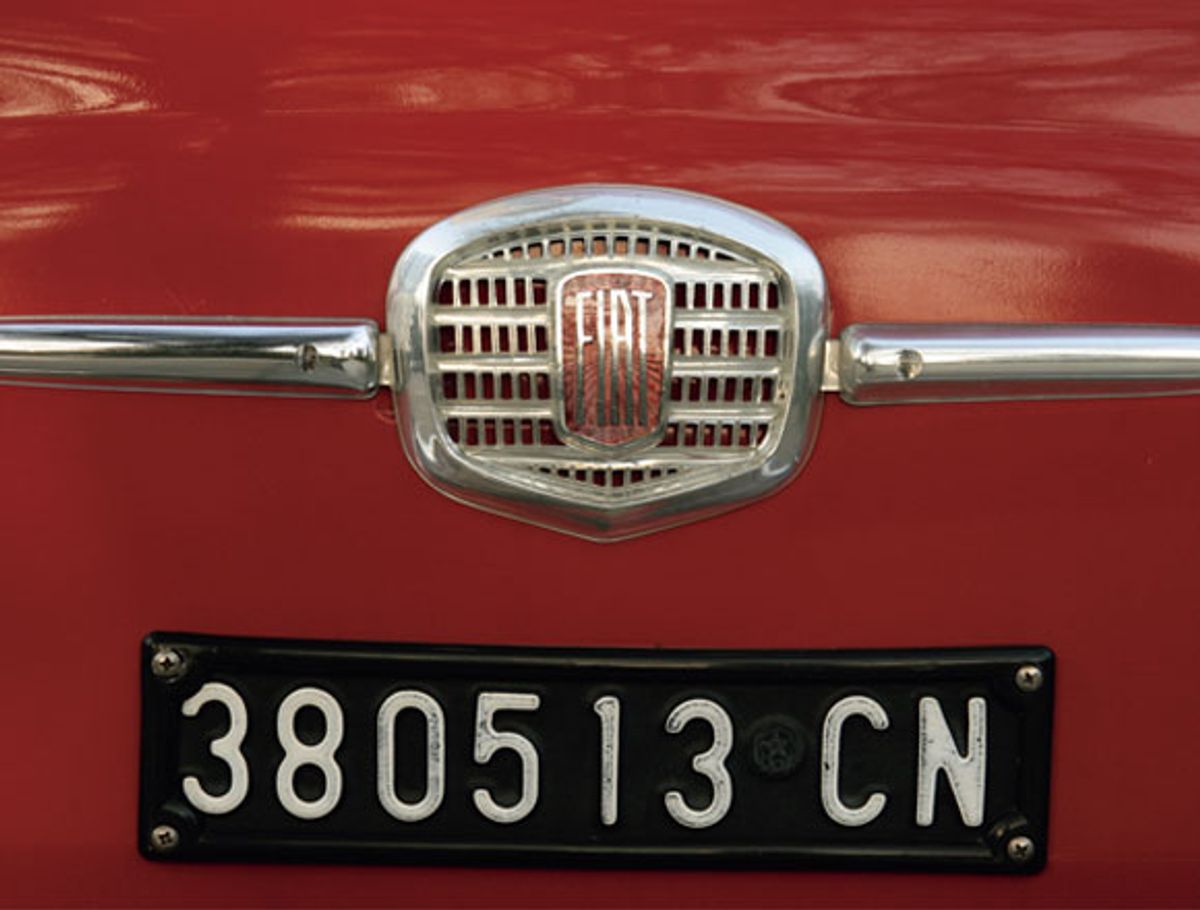イタリア フォルリ(FO)ナンバープレート セット フィアット マセラティ  