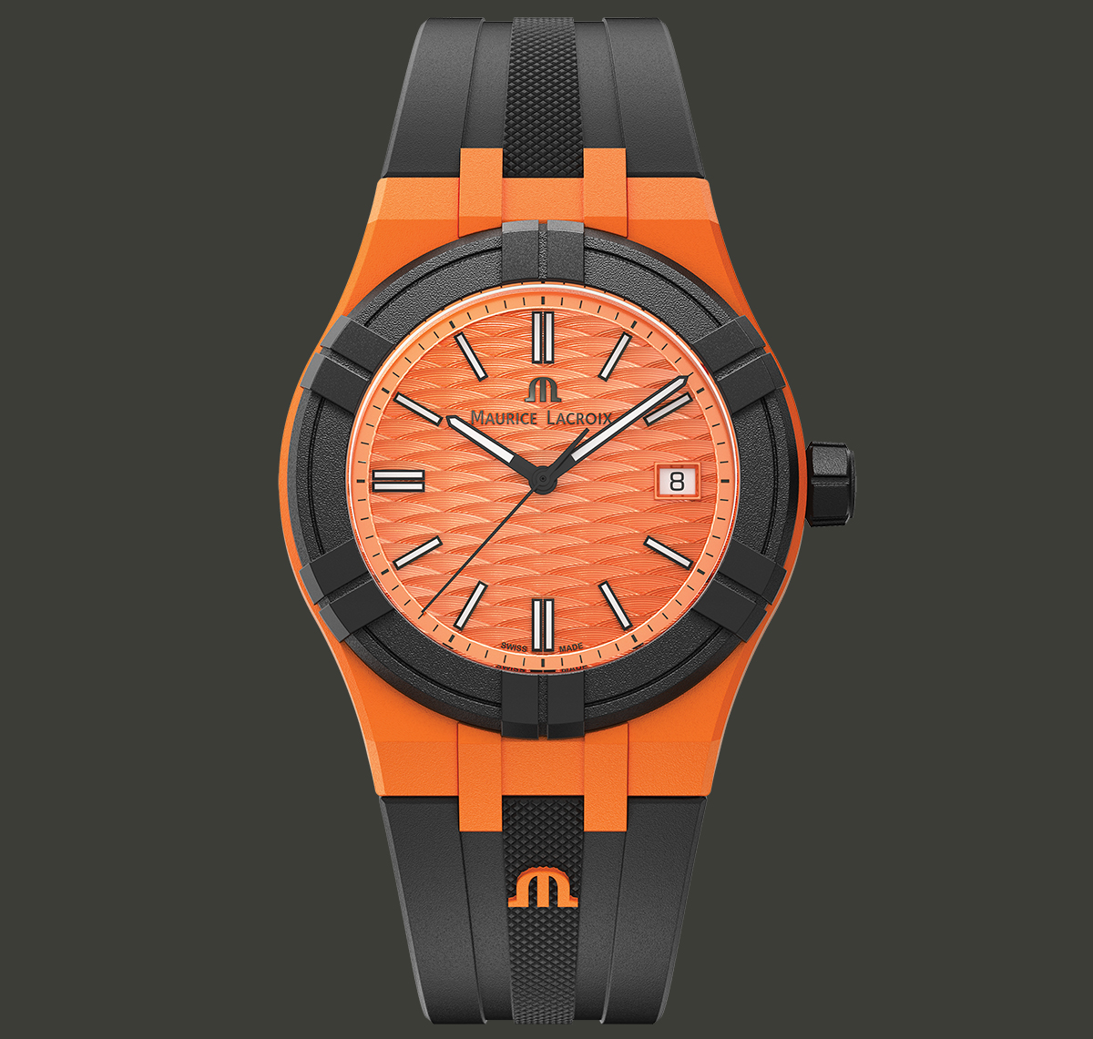 Y*N様 Maurice Lacroix アイコン　タイド　時計 オレンジ Maurice Lacroix アイコンタイド時計 オレンジ