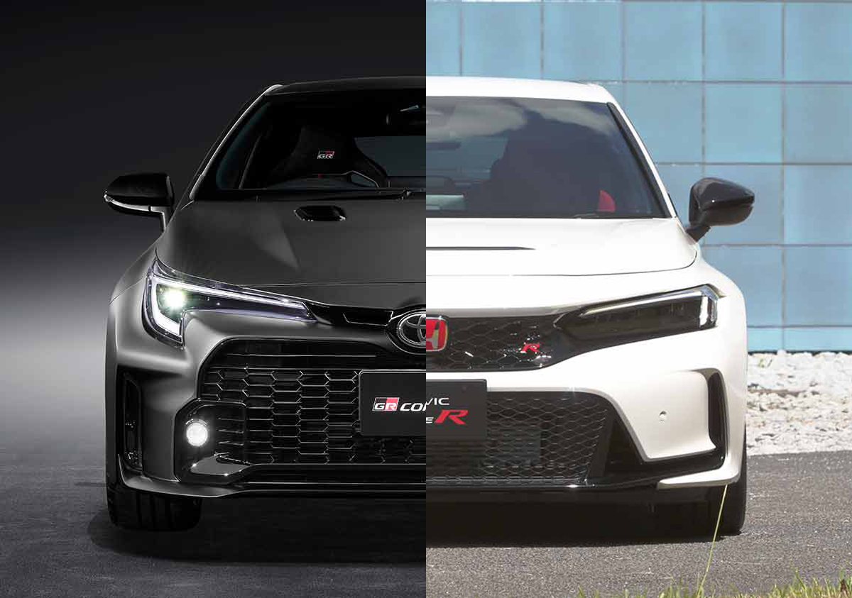 GRカローラとシビック・タイプR、大注目のホットハッチ2台を比較し 