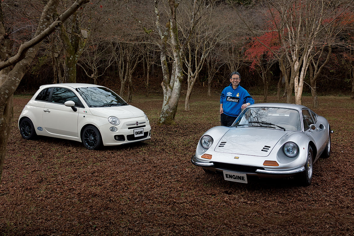 そんなに好きならと店主が秘蔵のフェラーリ・ディーノ246GTを譲って