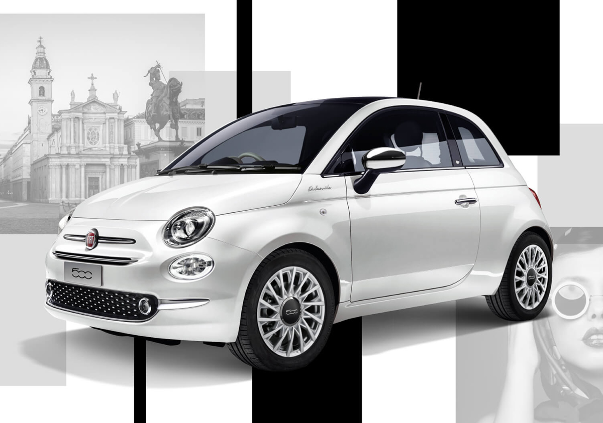 フィアット500の最上級グレードに人気色を組み合わせた限定車