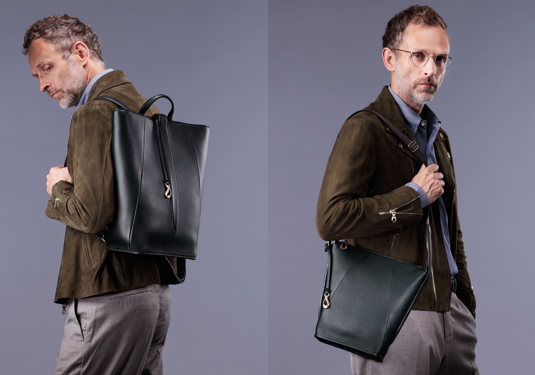 新品同様 ETiAM エティアム レザー ハンドバッグ ブリーフケース