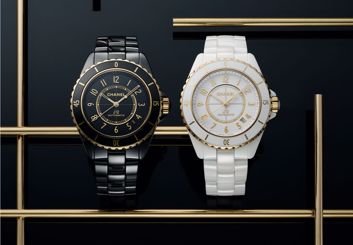 シャネル「J12」の最新作はイエローゴールドで華やかに 機械と素材を