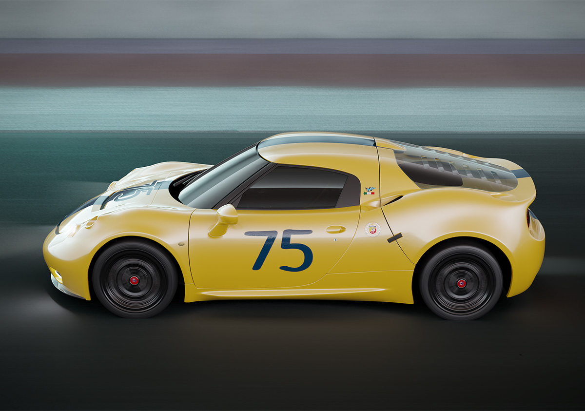 アバルトの名車、「1300OT」がアルファ・ロメオ4Cベースで復活 世界で