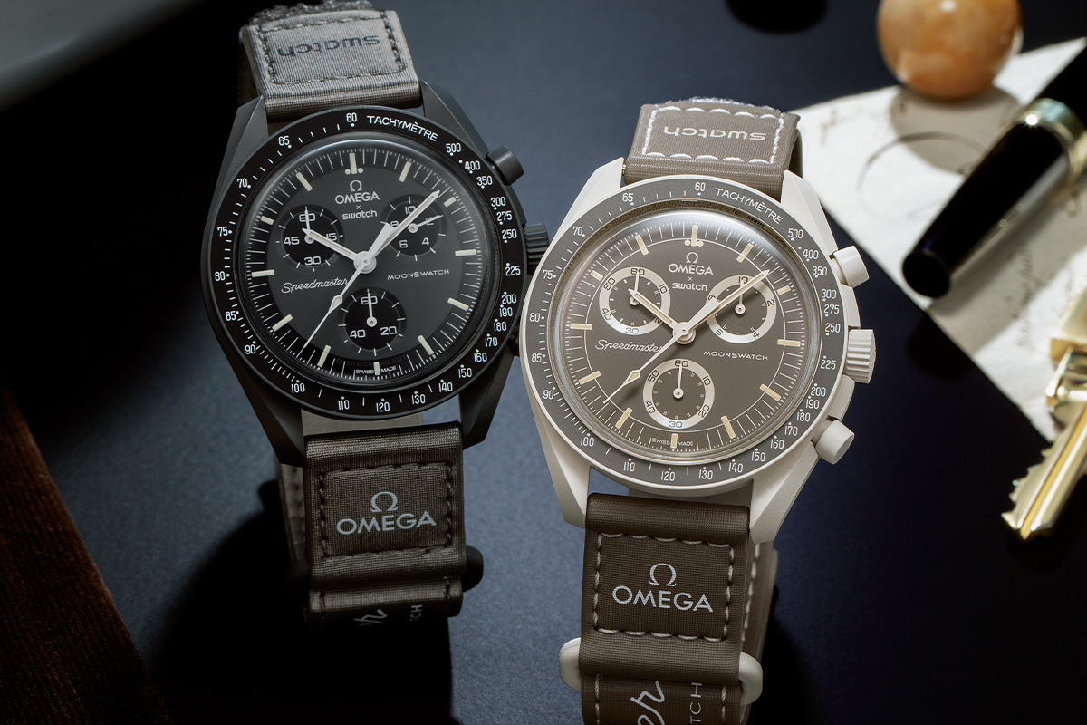 ムーンスウォッチ最新作は「宇宙から見える地球の砂漠」と「水星」が