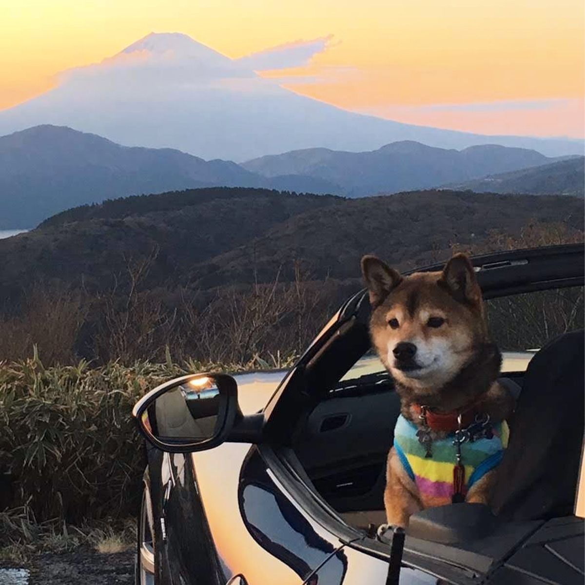 富士山があまりにも素敵だったので、友人に撮影してもらいました。