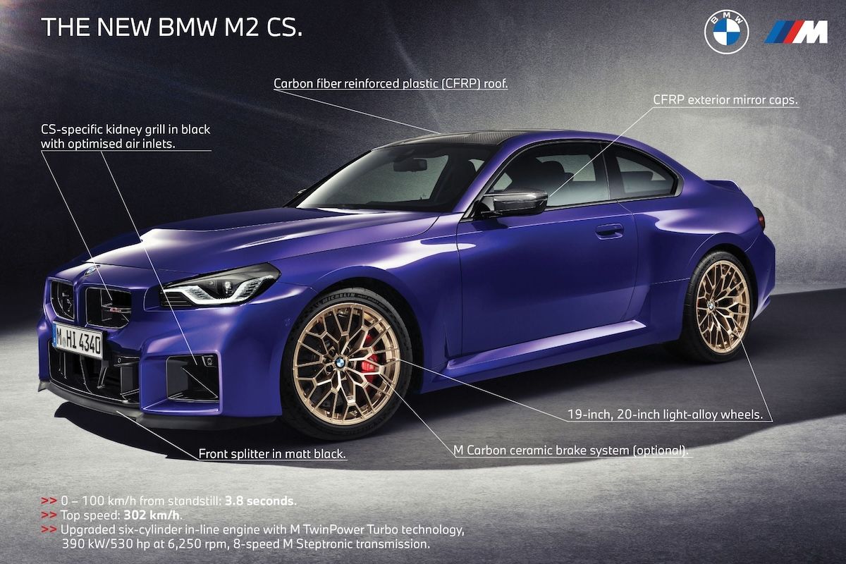 530馬力でアンダー1.7トン　BMW M2 CSの詳細が判明した。