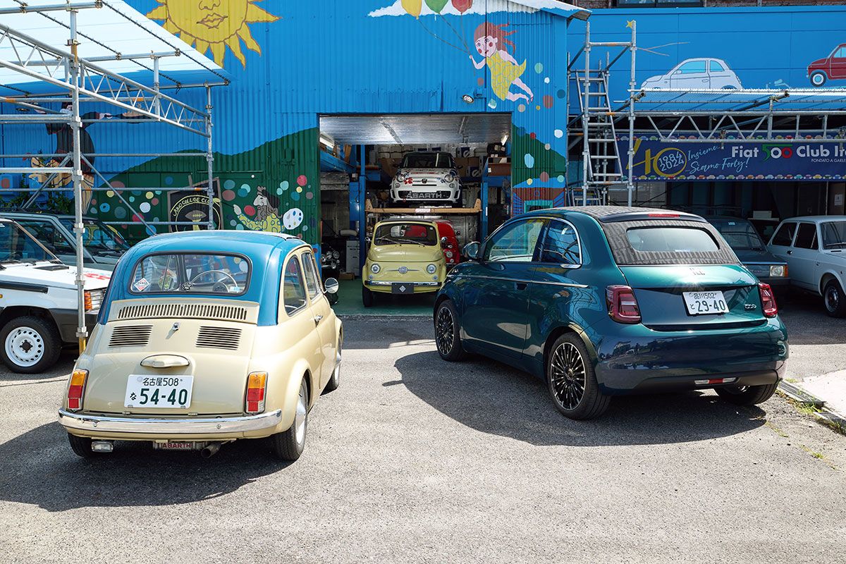 改めて新旧2台を比べてみて、デザイン的に似ている箇所はたくさんあってそれは当然とは思ったものの、個人的に最も驚かされたのはこの景色のみせる空気感が想像以上にそっくりだったこと。結局のところエクステリアで意識を持ちインテリアで確定される“チンクな気分”がやっぱりハッピーの源なのであった。