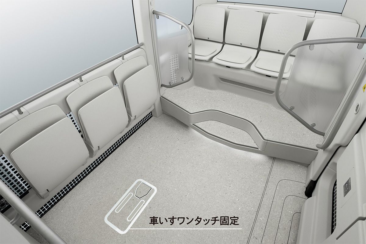バッテリーEV「e-Palette」（イーパレット）室内（17人乗り）