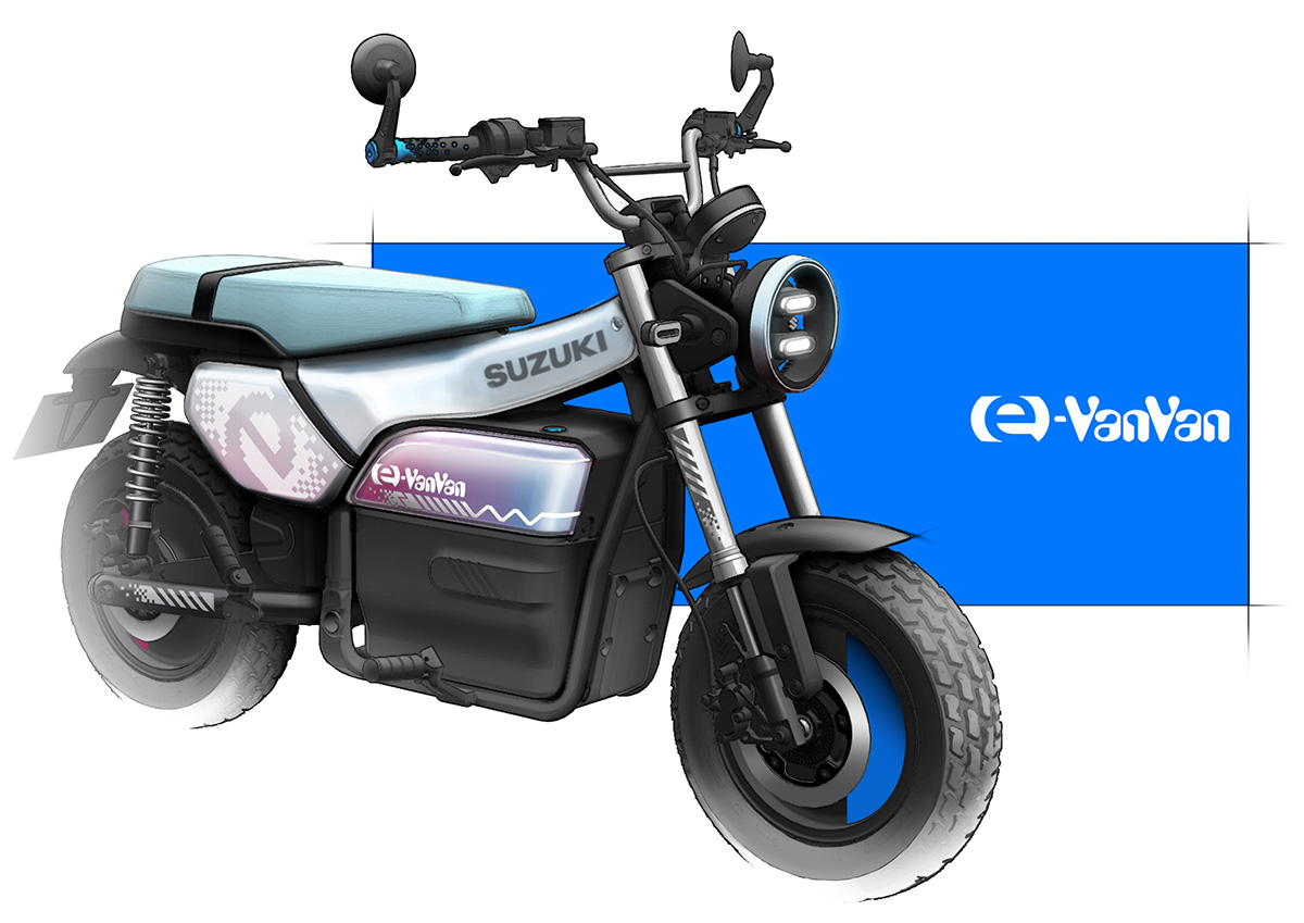 世界初公開】懐かしの“バンバン”が電動化！原付二種相当のBEV