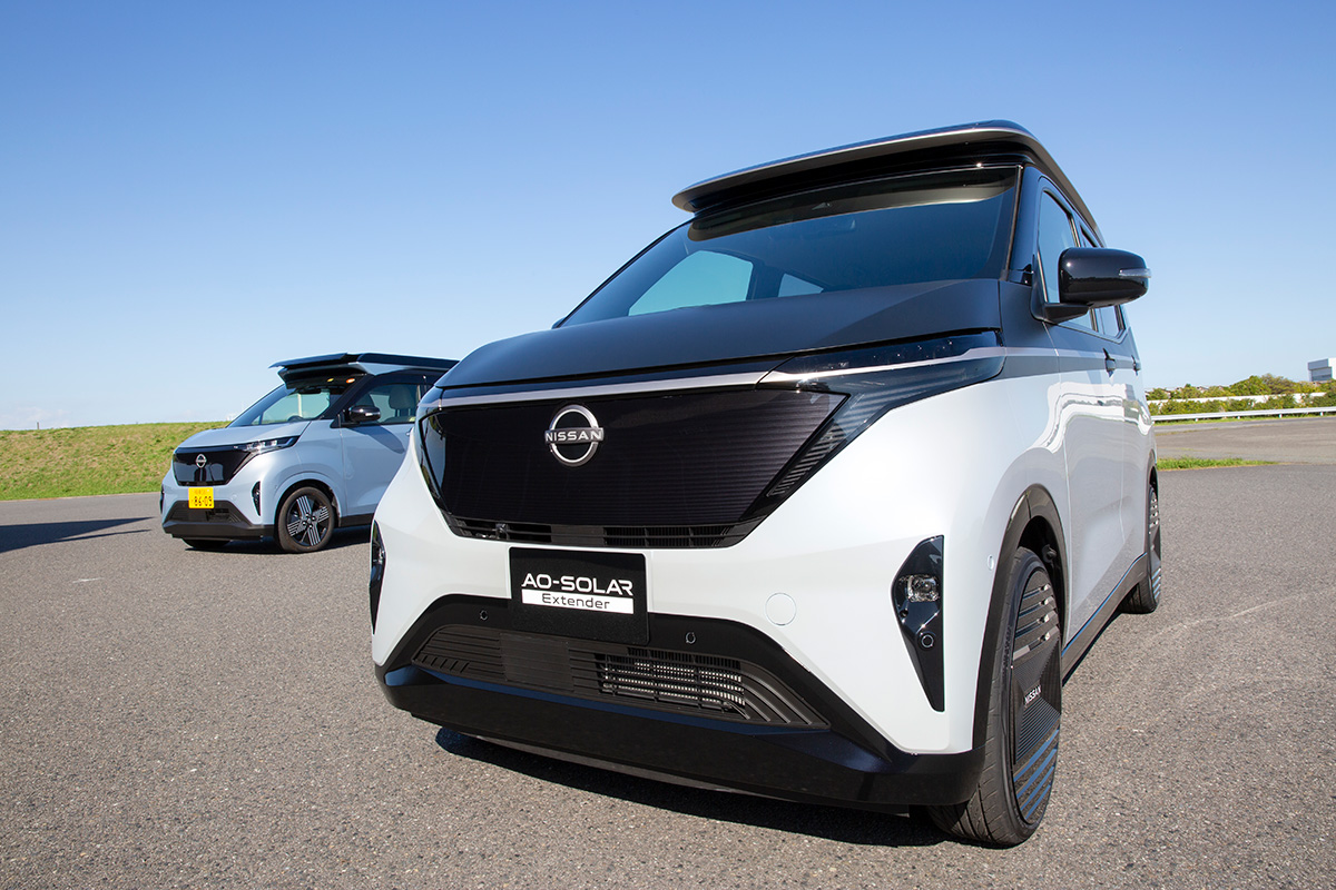 オーシャン 様　★ 12AH ★ １ヶ月保証★完成車 駐車中に屋根が伸びる電気自動車が登場【JMS2025】日産がサクラ「青空