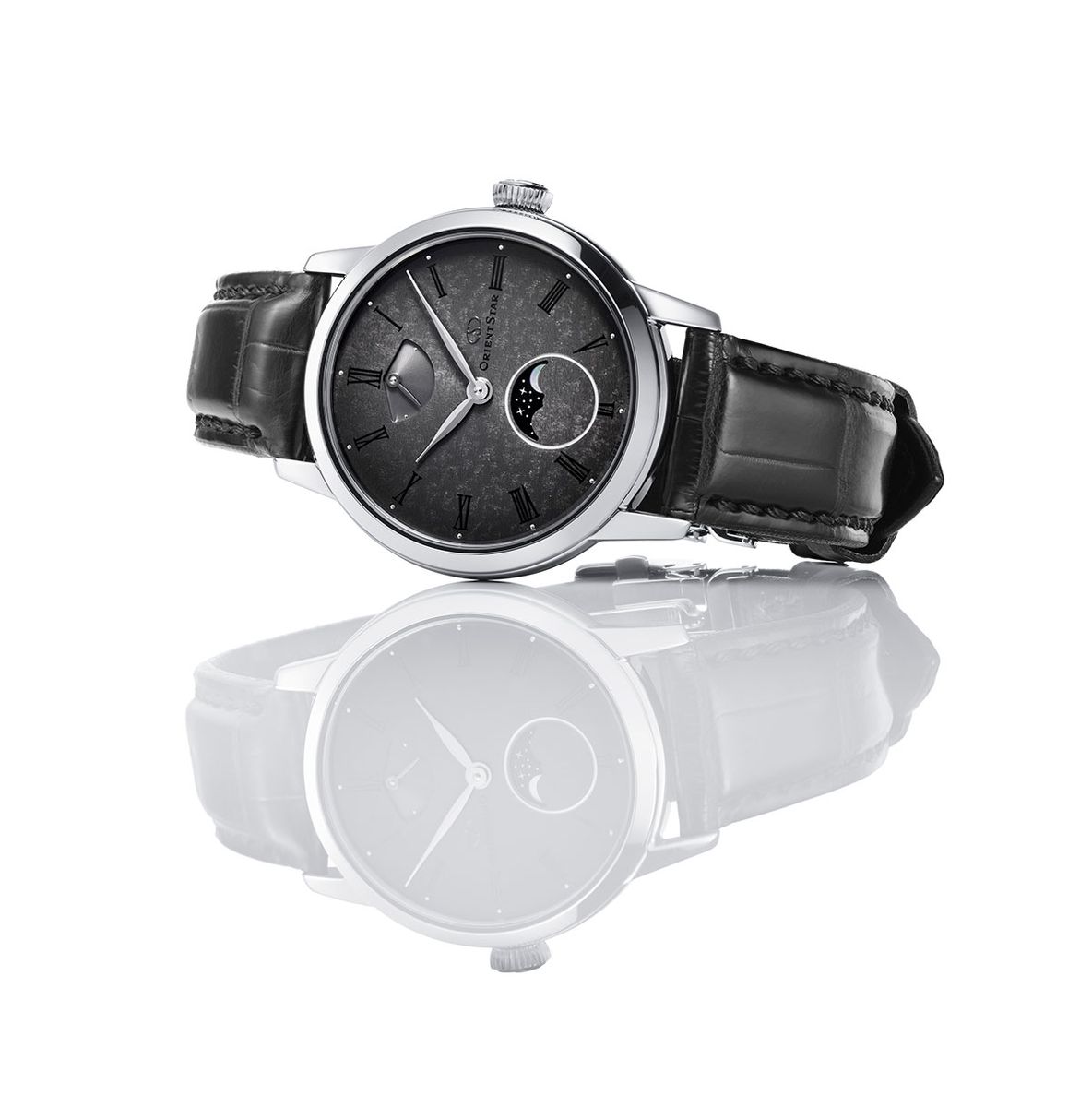 オリエントスター「M45 F8　メカニカルムーンフェイズ　ハンドワインディング」