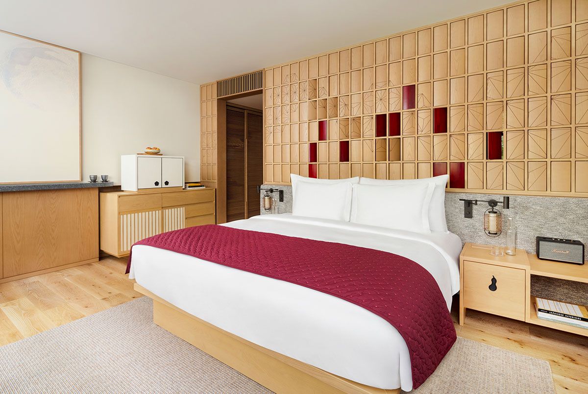 ナチュラルマット社のマットレスはオーガニックのラムウールとココヤシ繊維が使われており、通気性は申し分なし。