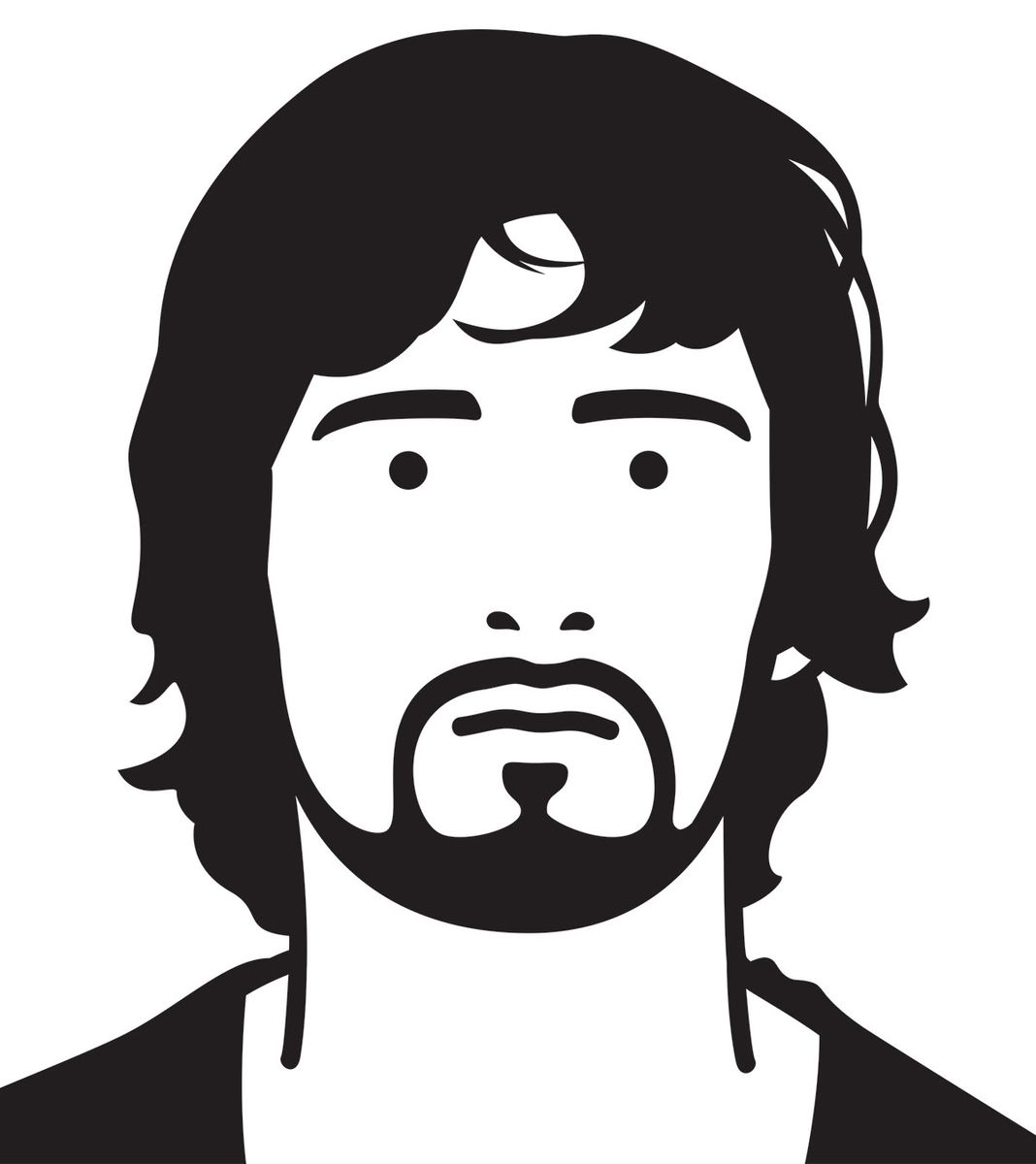 ジュリアン・オピー《ゲイリー、ポップスター》1998－99年、テート美術館蔵　(C) Julian Opie