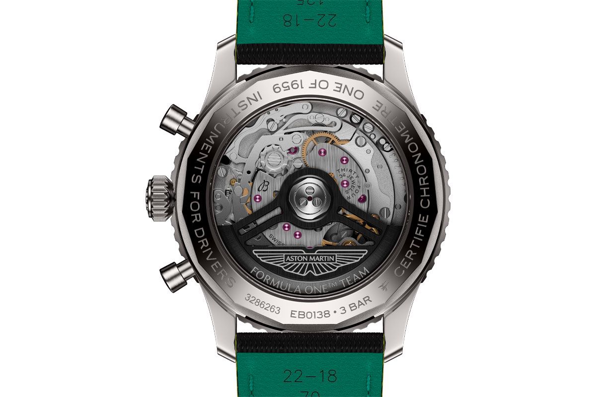 ▲自社製コラムホイール式クロノグラフ・ムーブメント搭載。