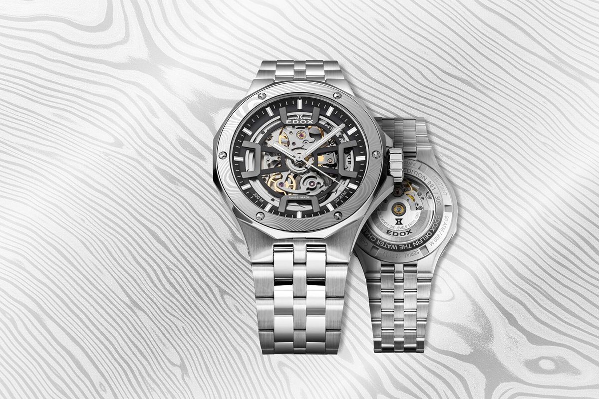 エドックス デルフィン オリジナル メカノ オートマティック ダマスカス リミテッド エディション